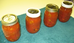 Cans of Tomato Veggie Soup