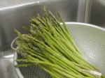 washed asparagus